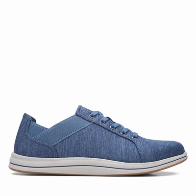 Baskets Clarks Breeze Sky Femme Bleu Foncé | 4LPOKWCM