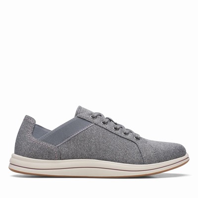 Baskets Clarks Breeze Sky Femme Grise Foncé | WFBV4KCE