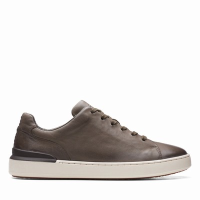 Baskets Clarks Court Lite Dentelle Homme Grise | HMHOLB7S