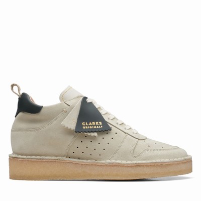 Baskets Clarks Desert Run Femme Blanche | NA0M7ZCM