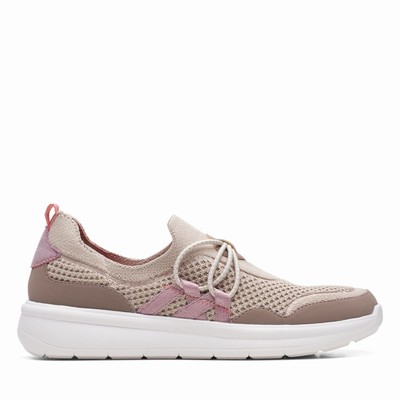 Baskets Clarks Ezera Run Femme Grise Marron | DQZCHOLA