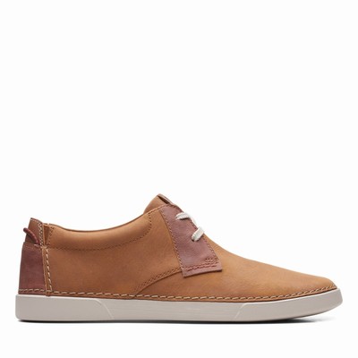 Baskets Clarks Gereld Low Homme Marron | GH6RW5VX