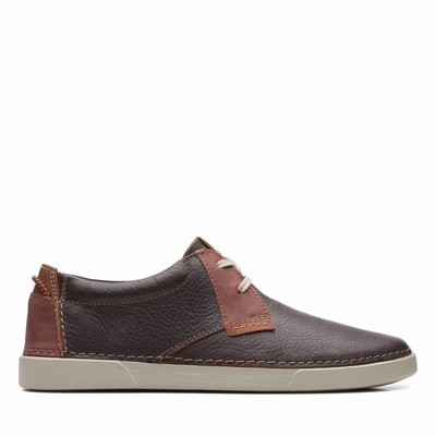 Baskets Clarks Gereld Low Homme Marron Foncé | APCFEDMR