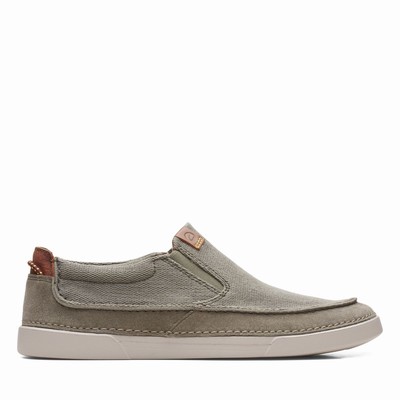 Baskets Clarks Gereld Step Homme Vert Olive | H14EUGRJ