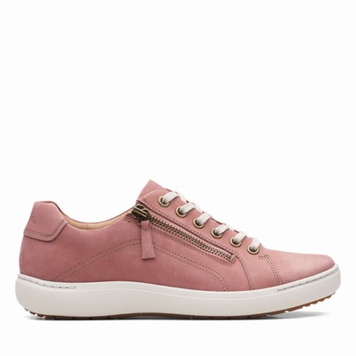 Baskets Clarks Nalle Dentelle Femme Rose | 53SRBGVV