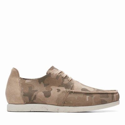 Baskets Clarks Shacre Lite Low Homme Marron Camouflage | C3SETRLO