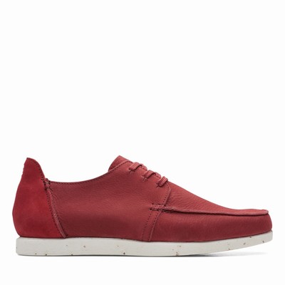 Baskets Clarks Shacre Lite Low Homme Rouge Foncé | 61THAXWZ