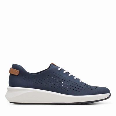 Baskets Clarks Un Rio Tie Femme Bleu Marine | VBCTZF5B