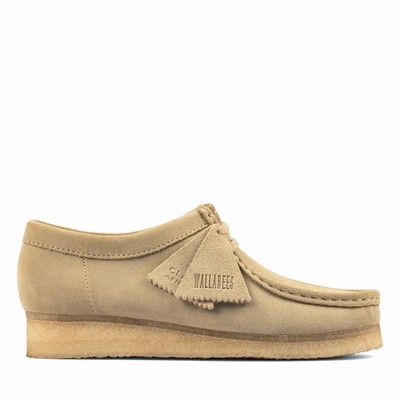 Baskets Clarks Wallabee Femme Beige | BV59LROS