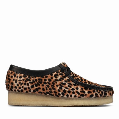 Baskets Clarks Wallabee Femme Leopard | VZ74BCXW