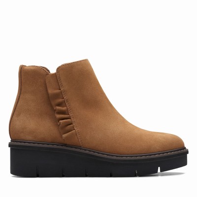 Bottes Clarks Airabell Vibe Femme Kaki Foncé | JQQRT7Y0