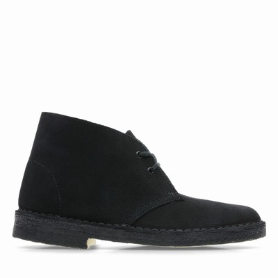 Bottes Clarks Desert Femme Noir | NNBVZGCJ