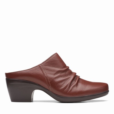 Bottes Clarks Emily Charm Femme Marron Foncé | AUZJZQHL