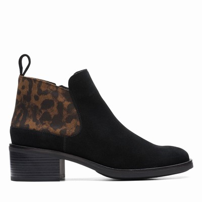 Bottes Clarks Memi Zip Femme Leopard | CRW63XTP