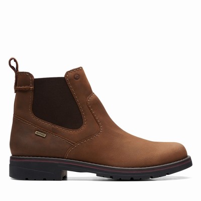 Bottes Clarks Morris Up Homme Marron Foncé | GYXU28T5