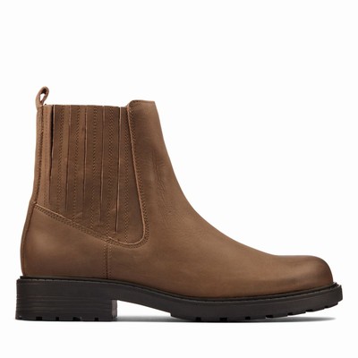 Bottes Clarks Orinoco 2 Mid Femme Marron | 3ZLQVM2X