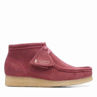 Bottes Clarks Wallabee Femme Rose Rose | Z4HAJGCN