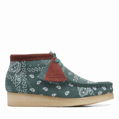 Bottes Clarks Wallabee Femme Vert | R9WEXYEO