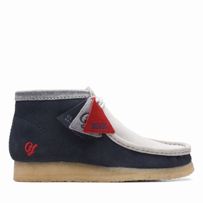 Bottes Clarks Wallabee VCY Homme Bleu Marine Grise | BUMOJNWT