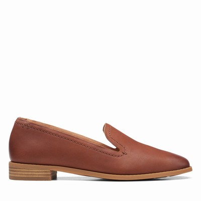 Chaussures Plates Clarks Pure Hall Femme Marron | EXFJ5I2L