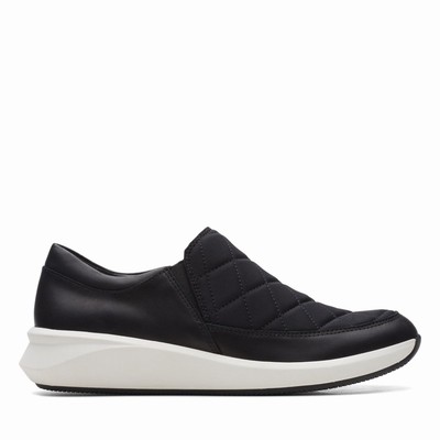 Chaussures Plates Clarks Un Rio Spark Femme Noir | RBIE42C7