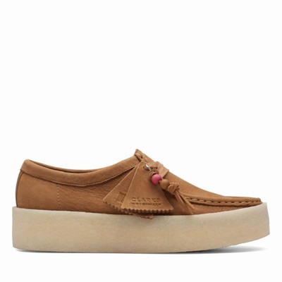 Chaussures Plates Clarks Wallabee Cup Femme Marron | ANXF6K7U