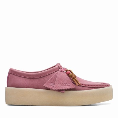 Chaussures Plates Clarks Wallabee Cup Femme Rose | ORZCWMPG