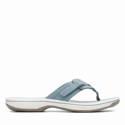 Sandales Clarks Breeze Sea Femme Bleu Grise | BK2PPWDM