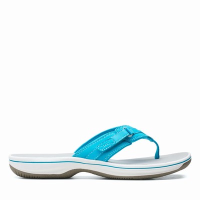 Sandales Clarks Breeze Sea Femme Turquoise Clair | 5PEG0YYO