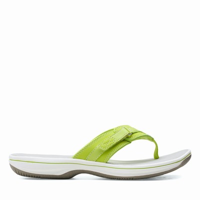 Sandales Clarks Breeze Sea Femme Vert Clair | 8CHVEAJD