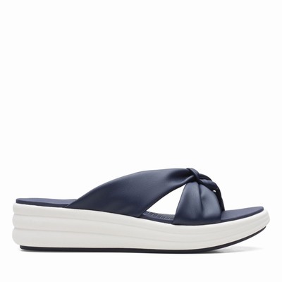 Sandales Clarks Drift Ave Femme Bleu Marine | BLUUQS4Z