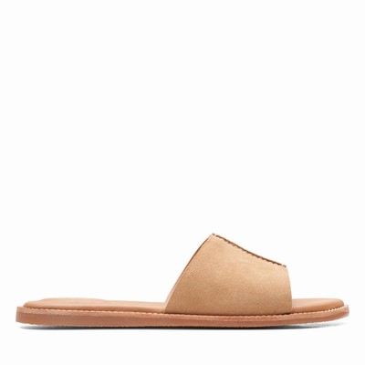 Sandales Clarks Karsea Mule Femme Marron Clair | KINBDM9S