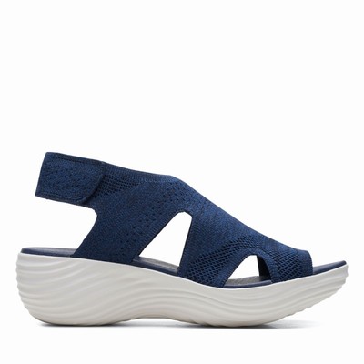 Sandales Clarks Marin Sail Femme Bleu Marine | E5FJNPBI