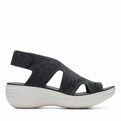 Sandales Clarks Marin Sail Femme Noir | OIYJ5Y3P