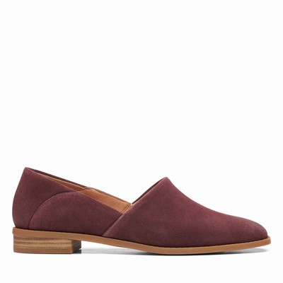 Sandales Clarks Pure Belle Femme Bordeaux | 86M2OPL5