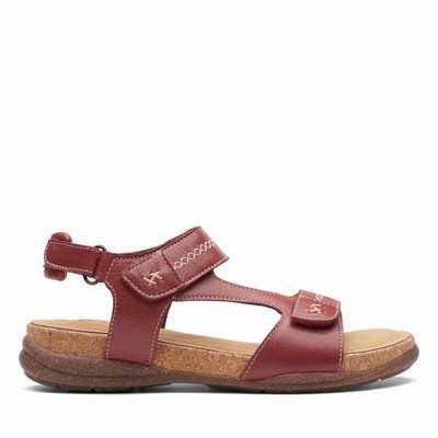 Sandales Clarks Roseville Mae Femme Rouge | 9TGYLD6B