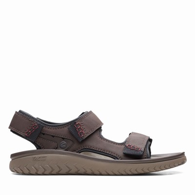 Sandales Clarks Wesley Bay Homme Marron | GMSJMFNA