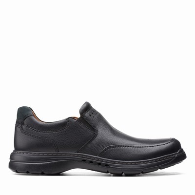 Slip On Clarks Un Brawley Step Homme Noir | 9CVXBOLE