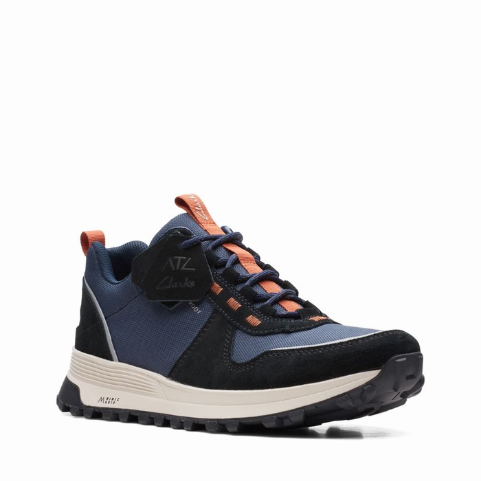 Baskets Clarks ATL Trek Walk Imperméables Homme Bleu Marine | PSTVTFH7