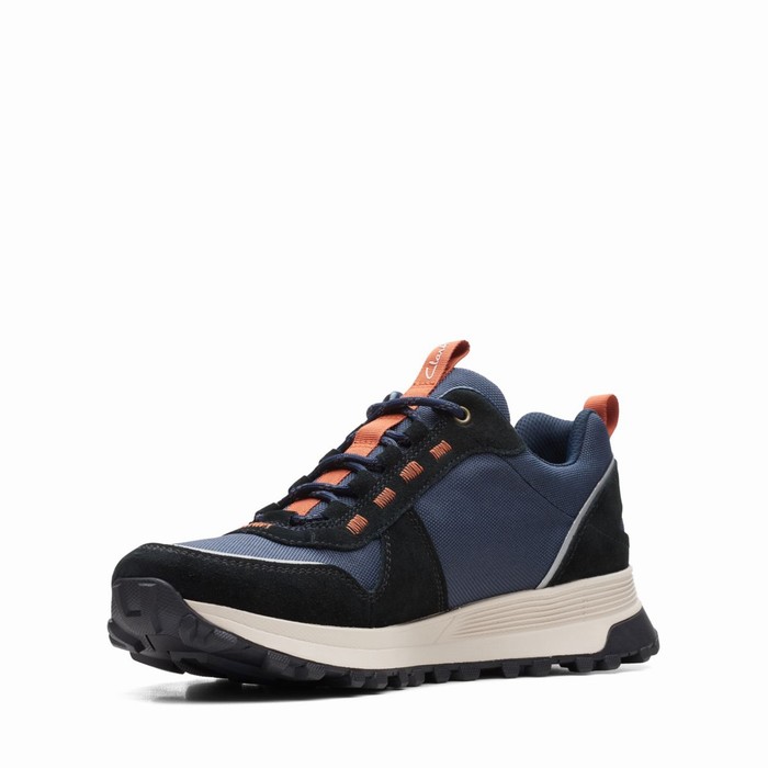 Baskets Clarks ATL Trek Walk Imperméables Homme Bleu Marine | PSTVTFH7