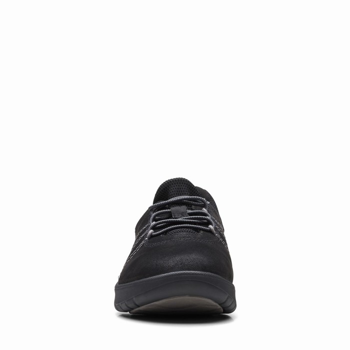 Baskets Clarks Adella Stroll Femme Noir Noir | SCWBGRPT