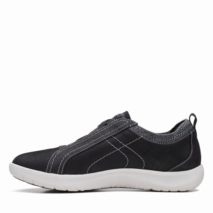 Baskets Clarks Adella Trace Femme Noir | EPTQ64LO