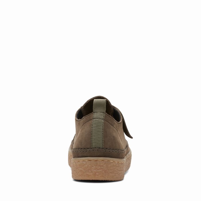 Baskets Clarks Barleigh Dentelle Femme Vert Olive Foncé | ER1SCDHE