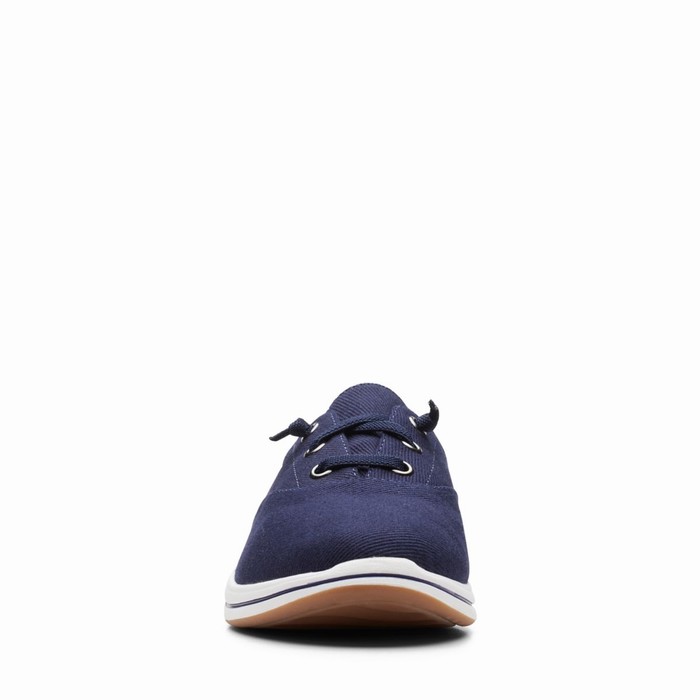 Baskets Clarks Breeze Ave Femme Bleu Marine | XHFRELNU