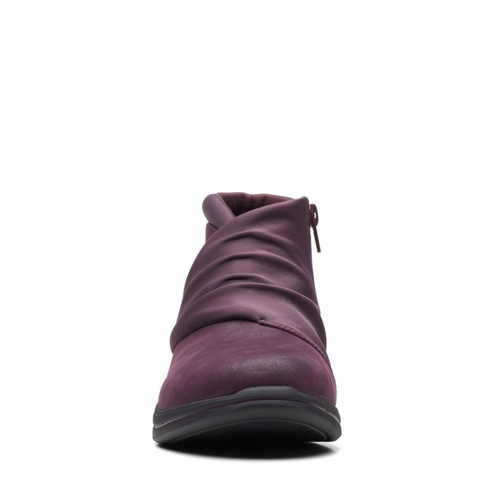 Baskets Clarks Breeze Dusk Femme Bordeaux | WQ5ABOKV