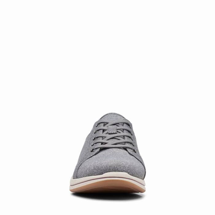 Baskets Clarks Breeze Sky Femme Grise Foncé | WFBV4KCE