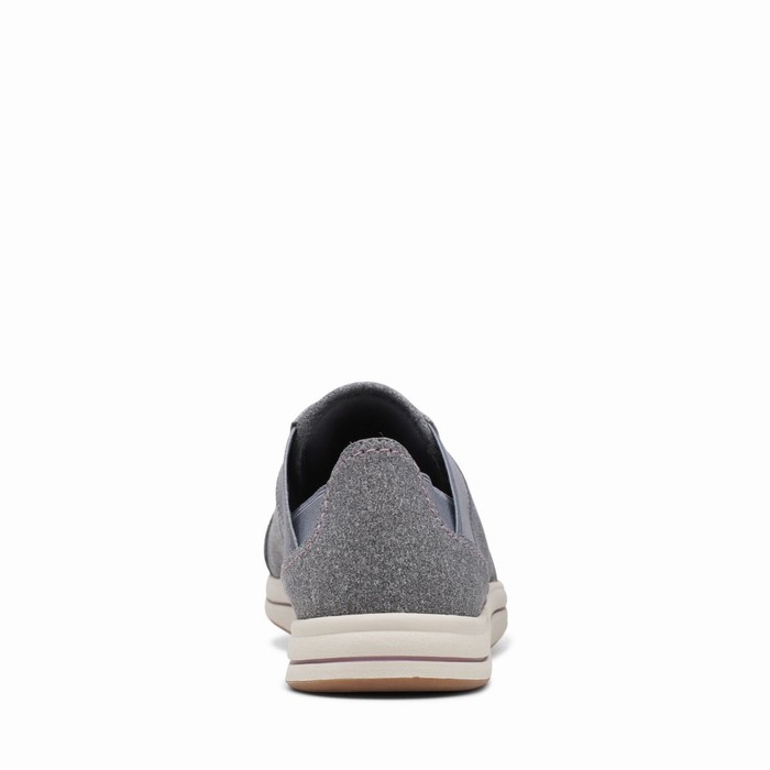 Baskets Clarks Breeze Sky Femme Grise Foncé | WFBV4KCE