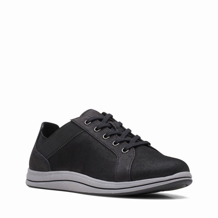 Baskets Clarks Breeze Sky Femme Noir | 3ZFCABEW