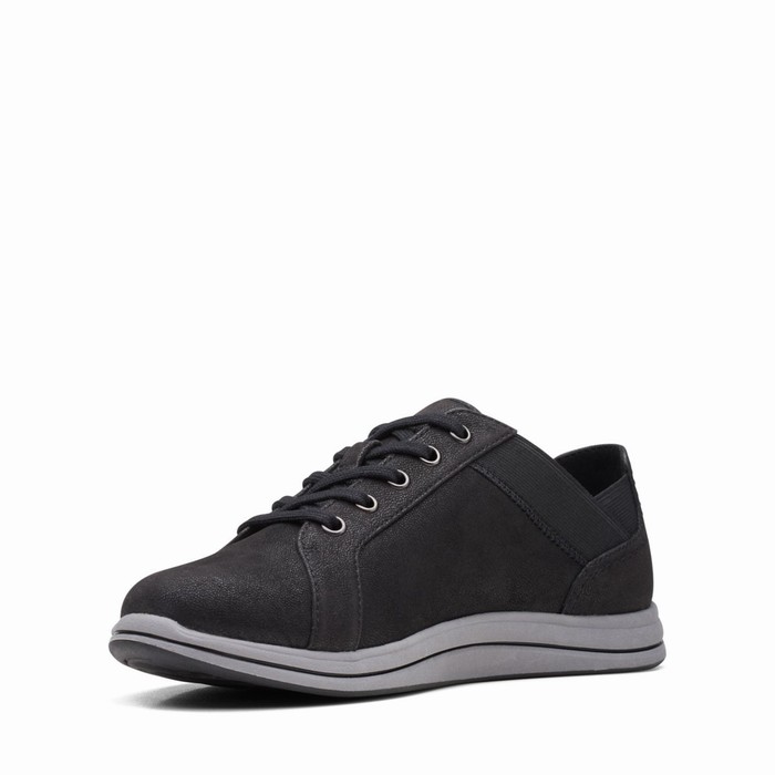 Baskets Clarks Breeze Sky Femme Noir | 3ZFCABEW