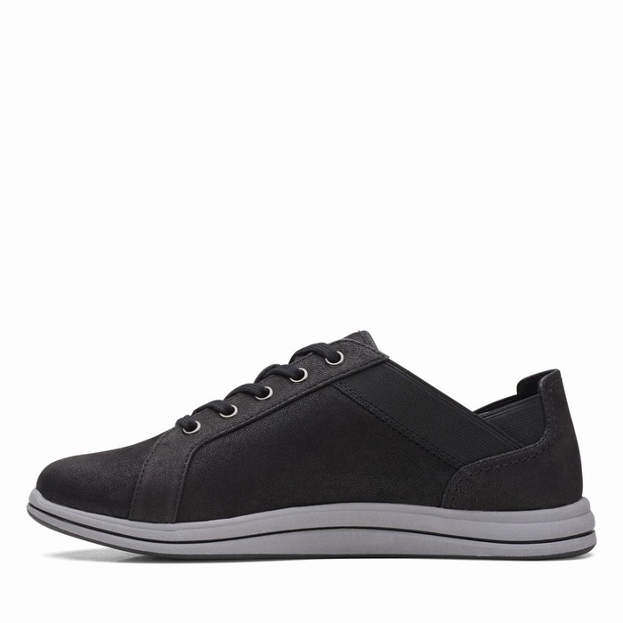 Baskets Clarks Breeze Sky Femme Noir | 3ZFCABEW